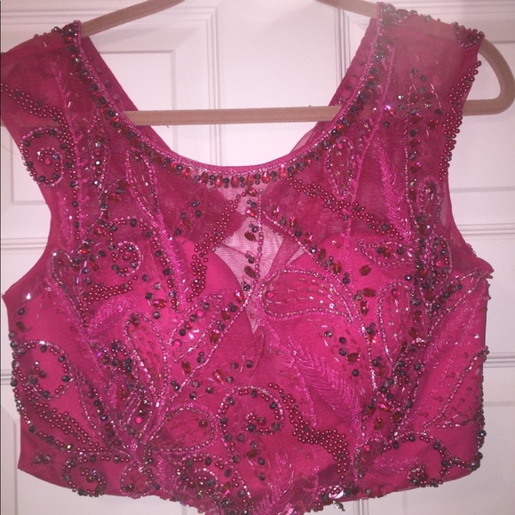 Hot Pink Prom Dress - Picture 2 of 7